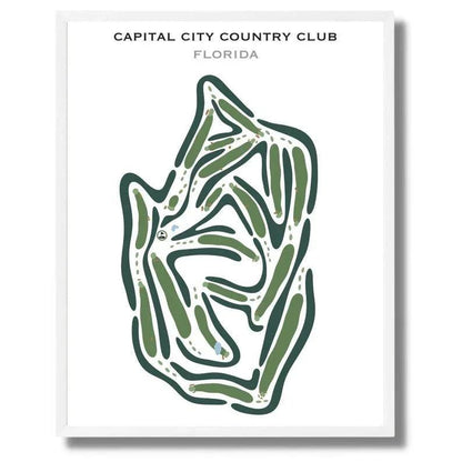 Capital City Country Club, Florida - Printed Golf Courses