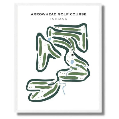Arrowhead Golf Course, Indiana - Printed Golf Courses