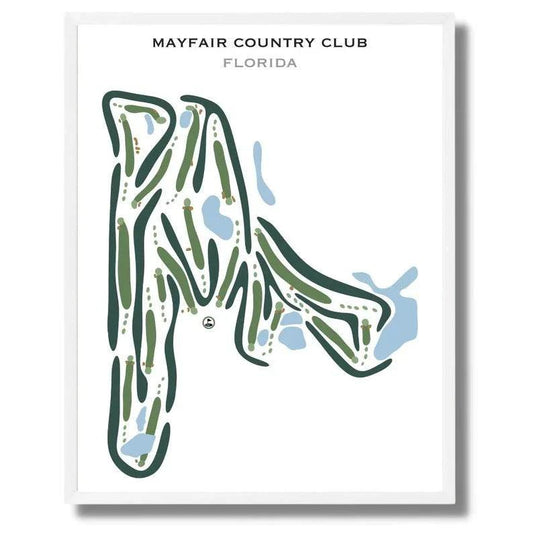Mayfair Country Club, Florida - Printed Golf Courses