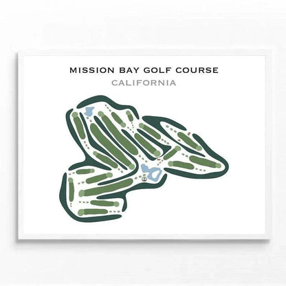 Mission Bay Golf Course, California - Printed Golf Courses