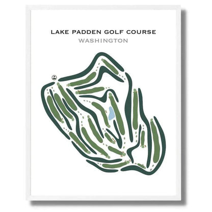 Lake Padden Golf Course, Washington - Printed Golf Courses