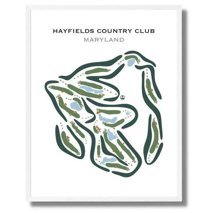 Hayfields Country Club, Maryland - Printed Golf Courses