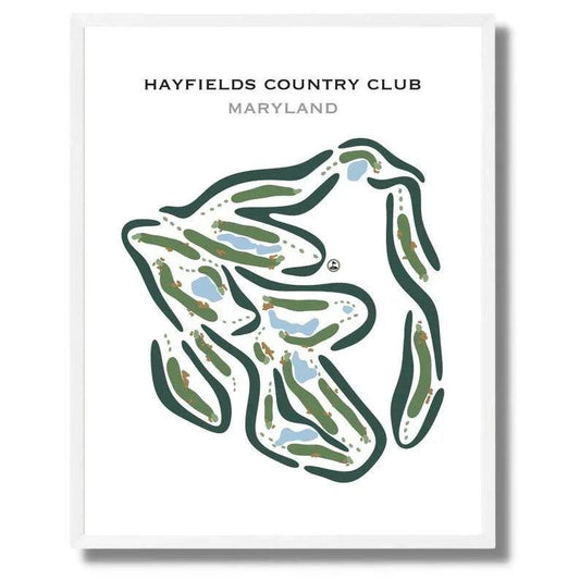 Hayfields Country Club, Maryland - Printed Golf Courses