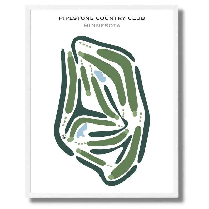 Pipestone Country Club, Minnesota - Printed Golf Courses