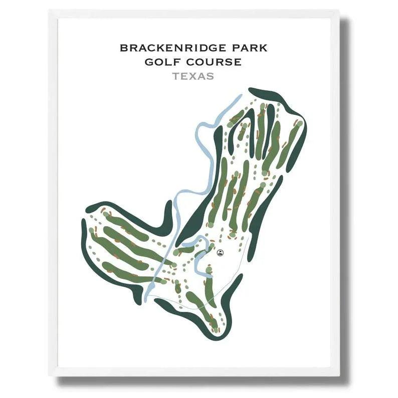 Brackenridge Park Golf Course, Texas - Printed Golf Courses