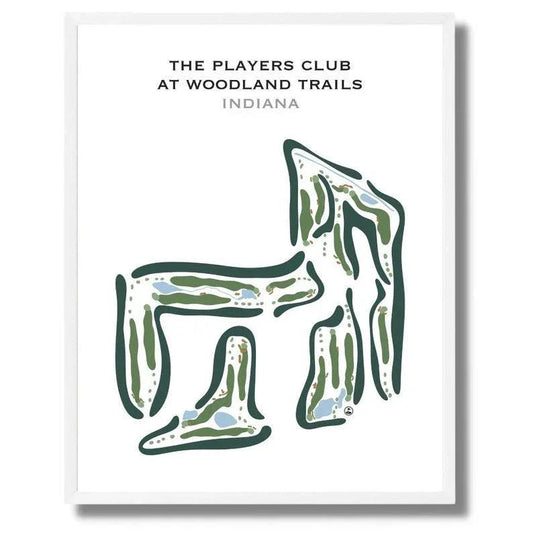 The Players Club at Woodland Trails, Indiana - Printed Golf Courses