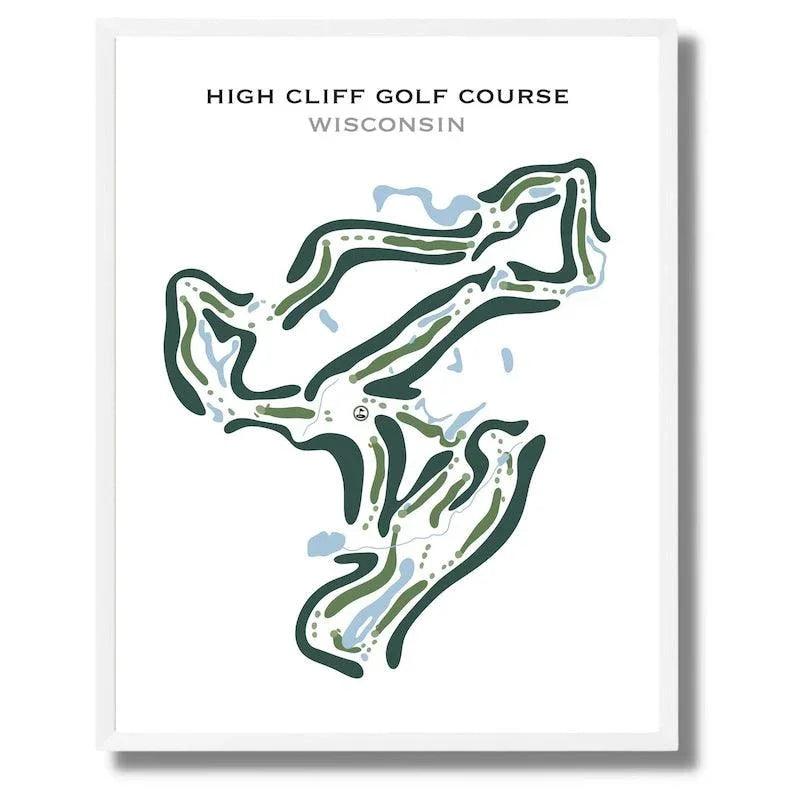 High Cliff Golf Course, Wisconsin - Printed Golf Courses