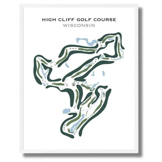High Cliff Golf Course, Wisconsin - Printed Golf Courses