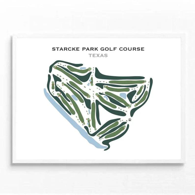 Starcke Park Golf Course, Texas - Printed Golf Courses