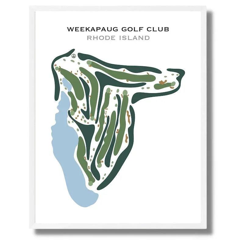 Weekapaug Golf Club, Rhode Island - Printed Golf Courses