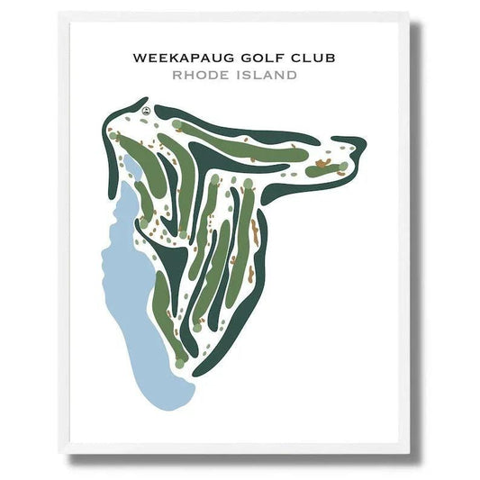 Weekapaug Golf Club, Rhode Island - Printed Golf Courses