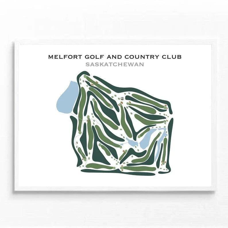 Melfort Golf and Country Club, Saskatchewan - Printed Golf Courses