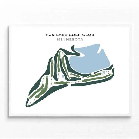 Fox Lake Golf Club, Minnesota - Printed Golf Courses