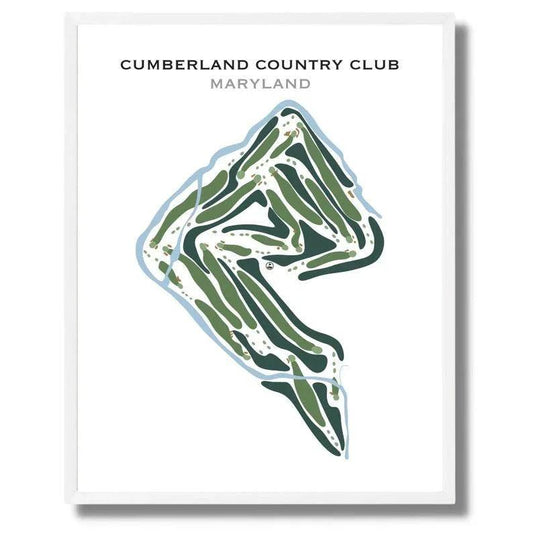 Cumberland Country Club, Maryland - Printed Golf Courses