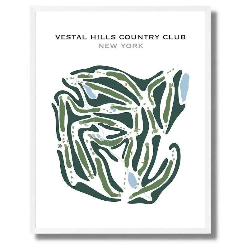 Vestal Hills Country Club, New York - Printed Golf Courses