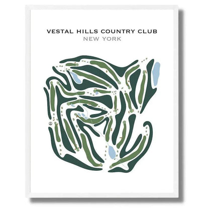 Vestal Hills Country Club, New York - Printed Golf Courses