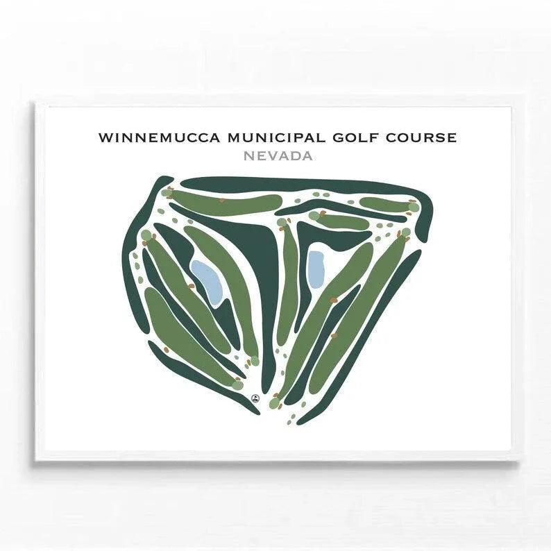 Winnemucca Municipal Golf Course, Nevada - Printed Golf Courses