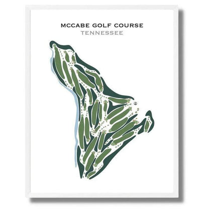 McCabe Golf Course, Tennessee - Printed Golf Courses
