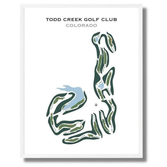 Todd Creek Golf Club, Colorado - Printed Golf Courses