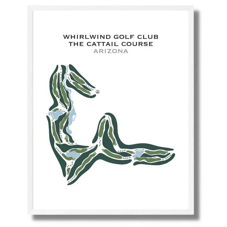 Whirlwind Golf Club The Cattail Course, Arizona - Printed Golf Courses