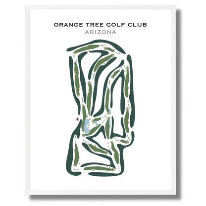 Orange Tree Golf Club, Arizona - Printed Golf Courses
