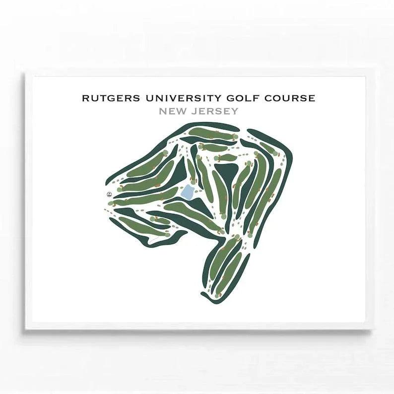 Rutgers University Golf Course, New Jersey - Printed Golf Courses