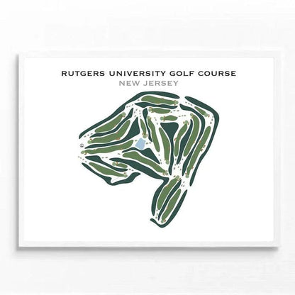 Rutgers University Golf Course, New Jersey - Printed Golf Courses