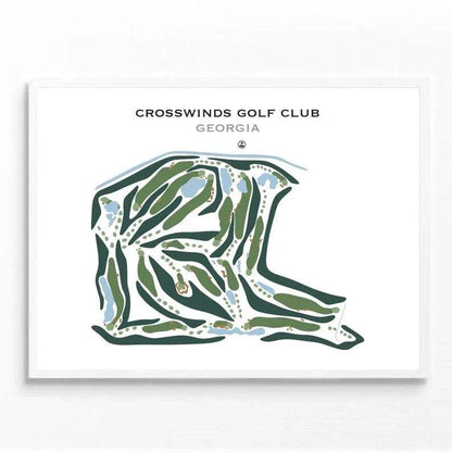Crosswinds Golf Club, Georgia - Printed Golf Courses