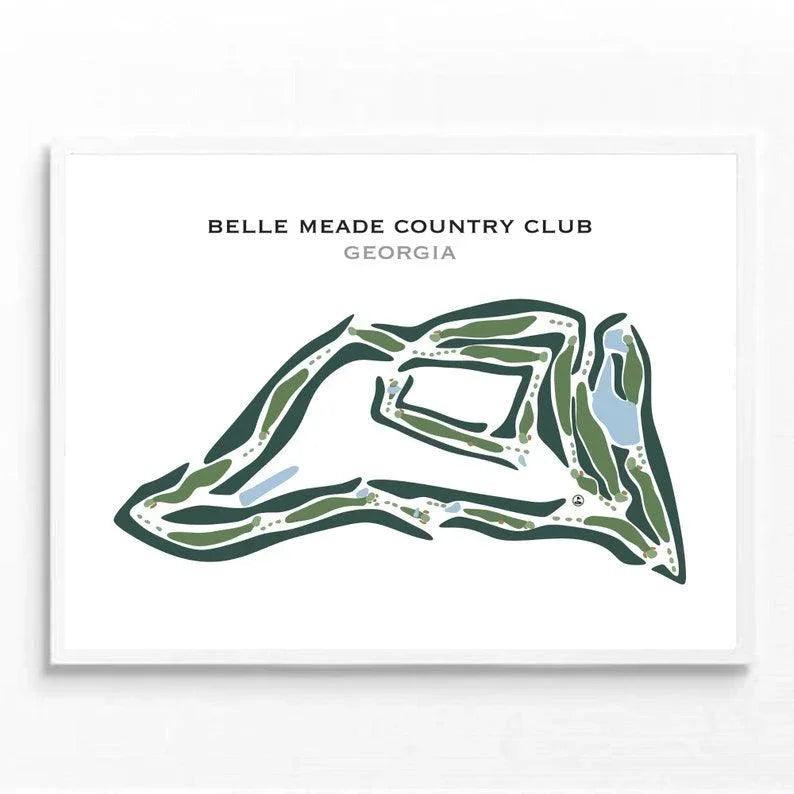 Belle Meade Country Club, Georgia - Printed Golf Courses