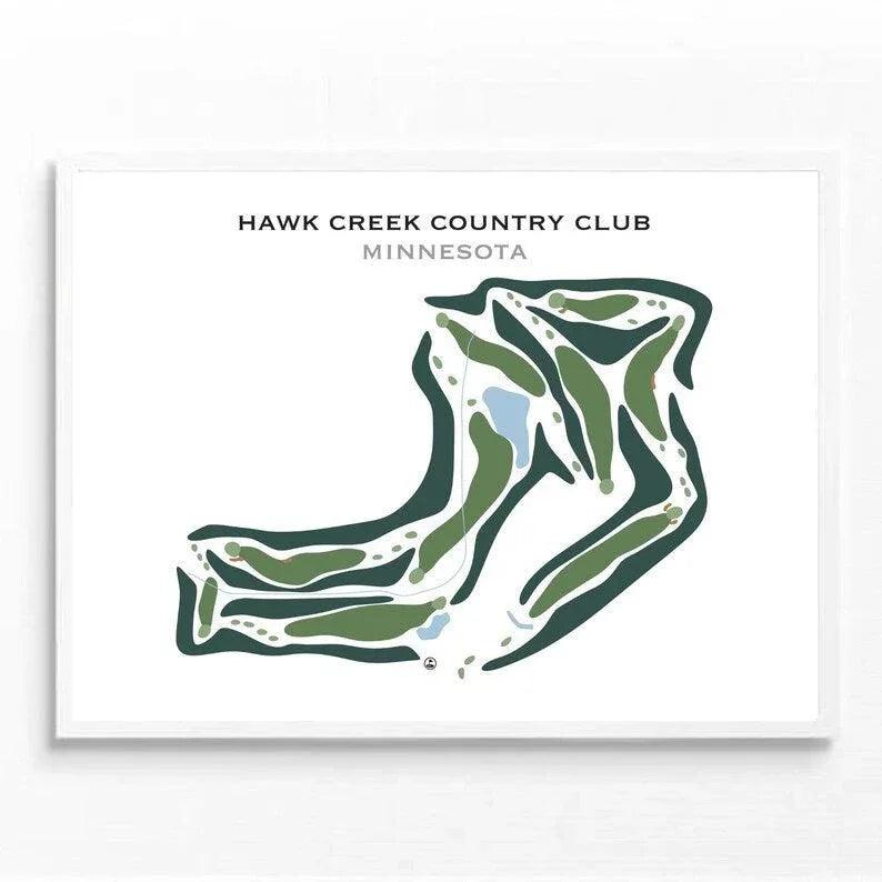 Hawk Creek Country Club, Minnesota - Printed Golf Courses