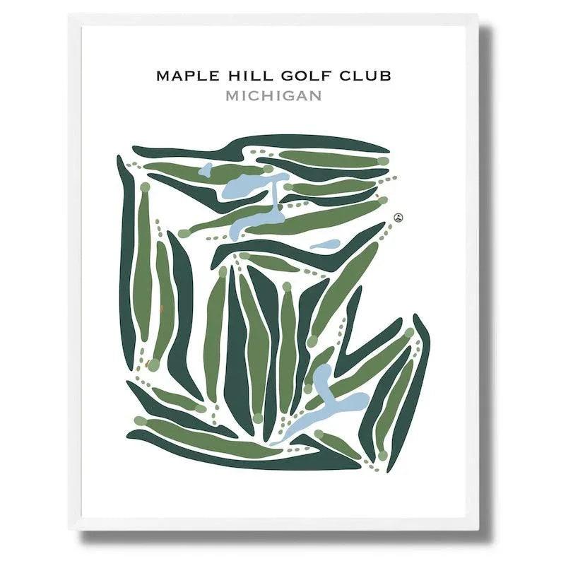 Maple Hill Golf Club, Michigan - Printed Golf Courses