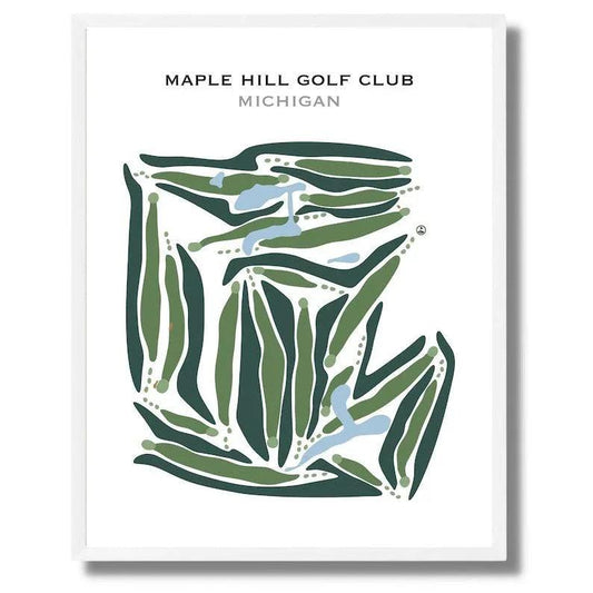 Maple Hill Golf Club, Michigan - Printed Golf Courses