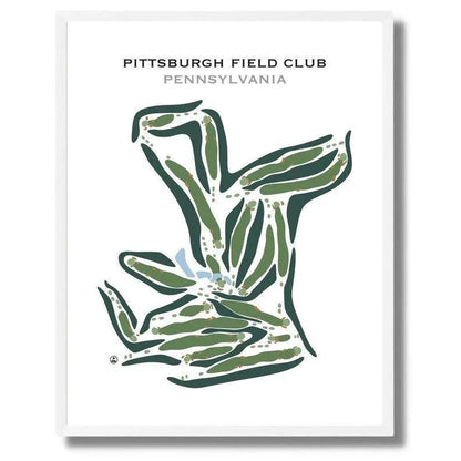 Pittsburgh Field Club, Pennsylvania - Printed Golf Courses
