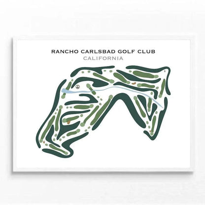 Rancho Carlsbad Golf Club, California - Printed Golf Courses