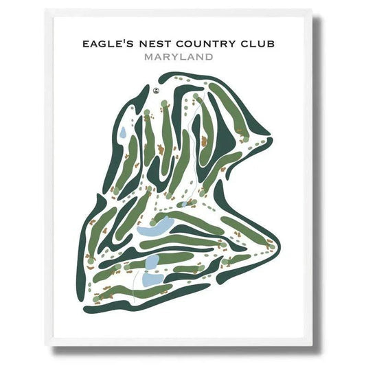 Eagle's Nest Country Club, Maryland - Printed Golf Courses
