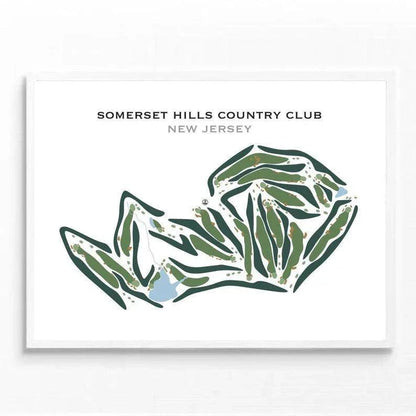 Somerset Hills Country Club, New Jersey - Printed Golf Courses