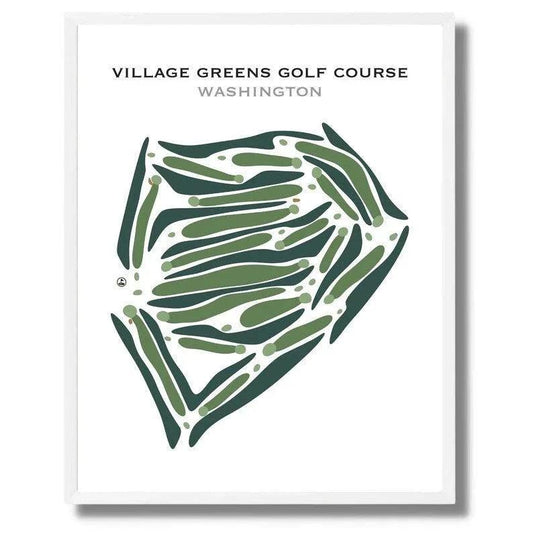 Village Greens Golf Course, Washington - Printed Golf Courses