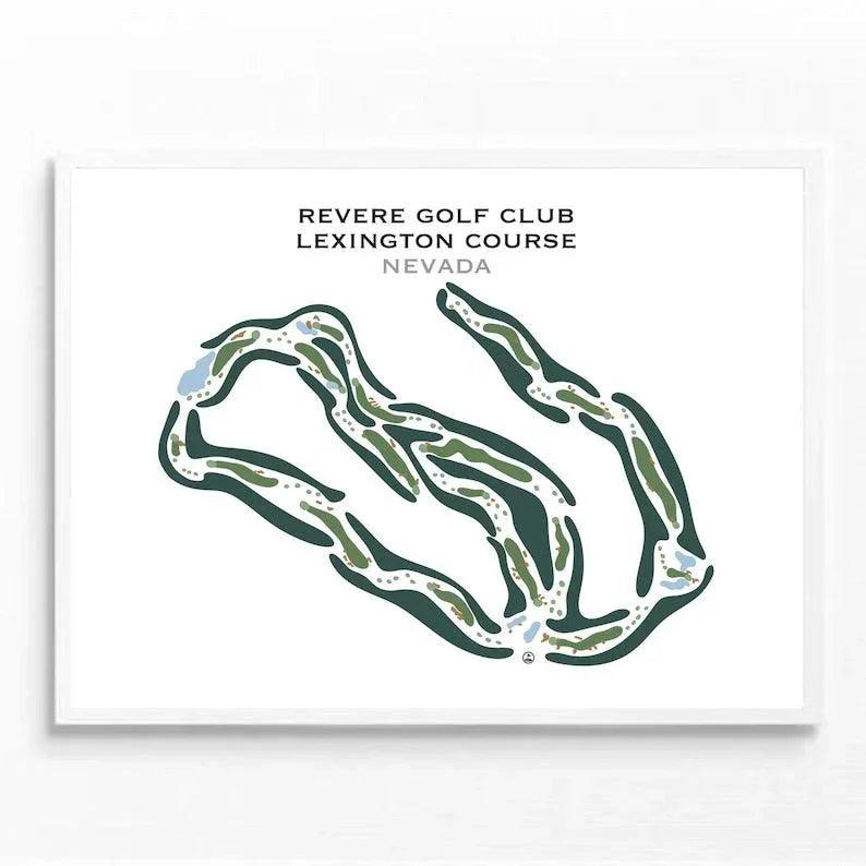 Revere Golf Club Lexington Course, Nevada - Printed Golf Courses