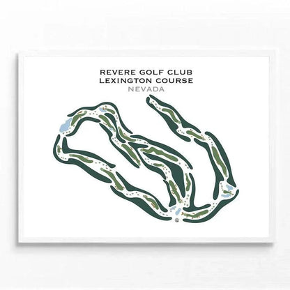 Revere Golf Club Lexington Course, Nevada - Printed Golf Courses