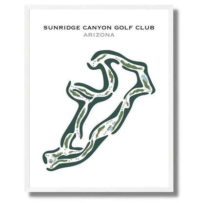 SunRidge Canyon Golf Club, Arizona - Printed Golf Courses