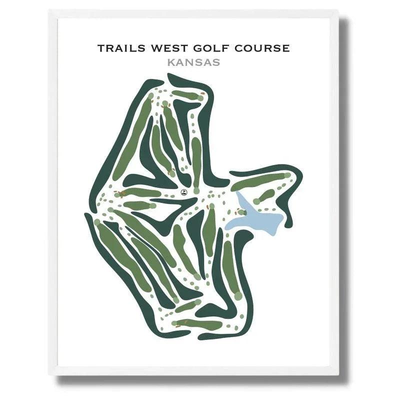 Trails West Golf Course, Kansas - Printed Golf Courses