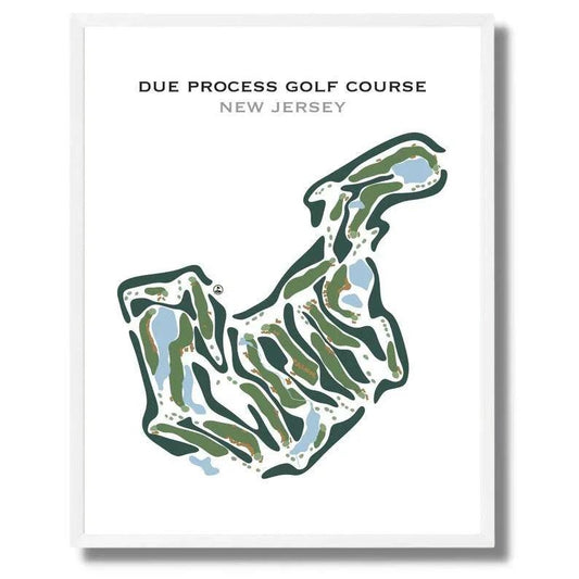 Due Process Golf Course, New Jersey - Printed Golf Courses