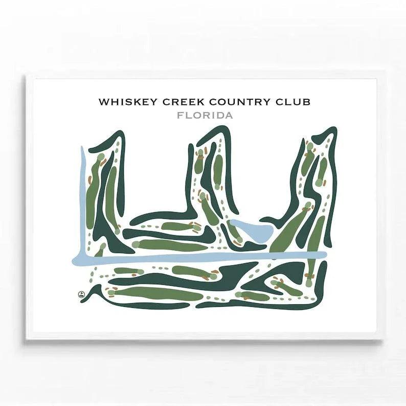 Whiskey Creek Country Club, Florida - Printed Golf Courses