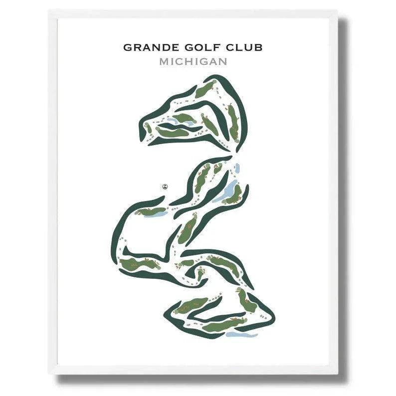 Grande Golf Club, Michigan - Printed Golf Courses