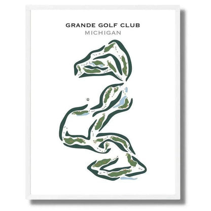 Grande Golf Club, Michigan - Printed Golf Courses