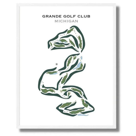 Grande Golf Club, Michigan - Printed Golf Courses
