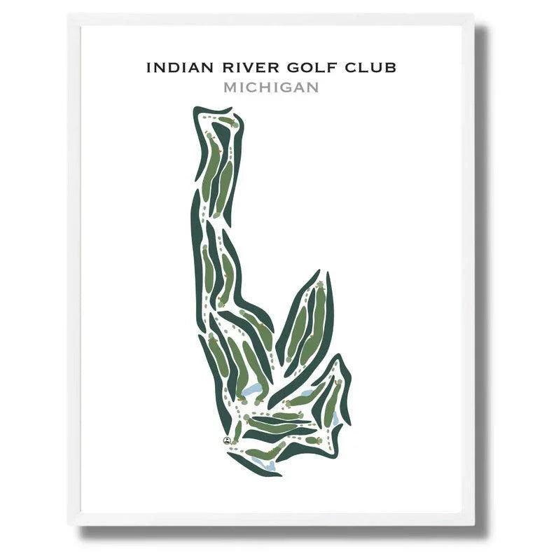 Indian River Golf Club, Michigan - Printed Golf Courses