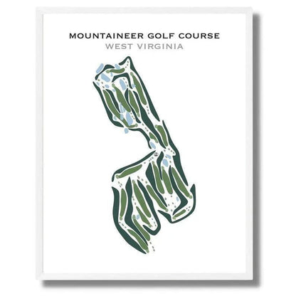 Mountaineer Golf Course, West Virginia - Printed Golf Courses