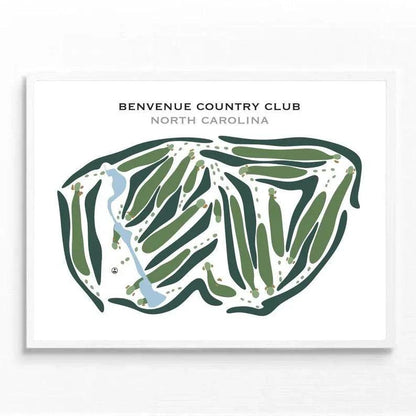 Benvenue Country Club, North Carolina - Printed Golf Courses