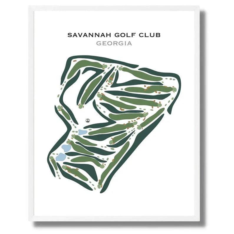 Savannah Golf Club, Georgia - Printed Golf Courses